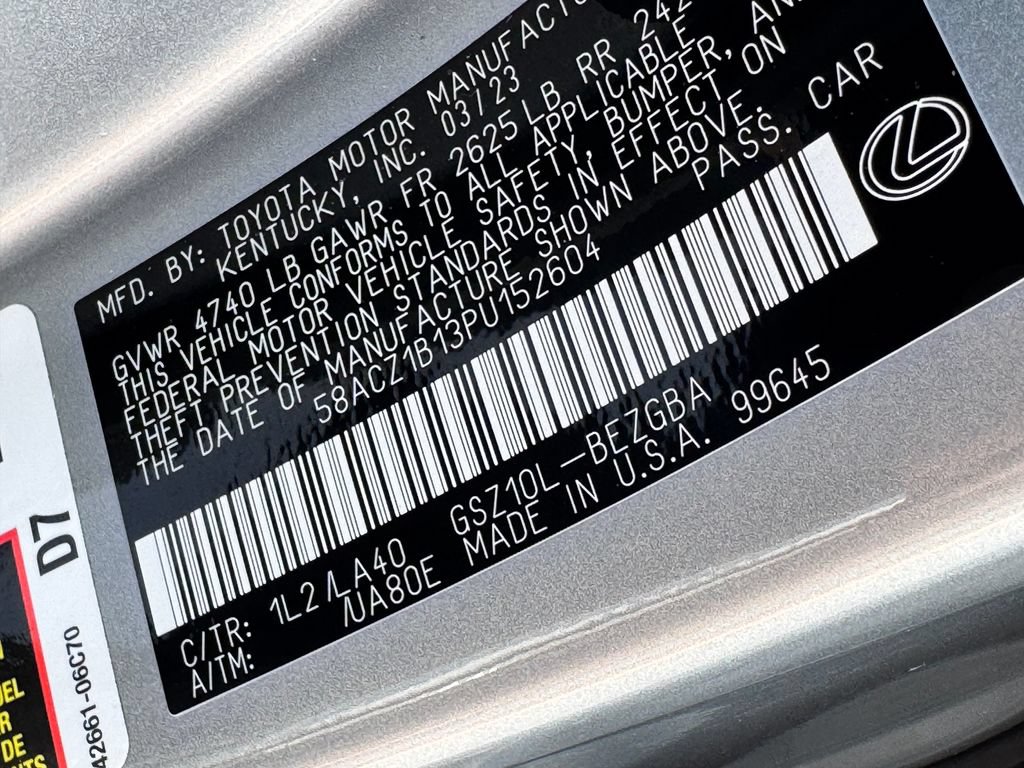 Used 2023 Lexus ES 350 w/ Accessory Package (Z1) FWD image 33