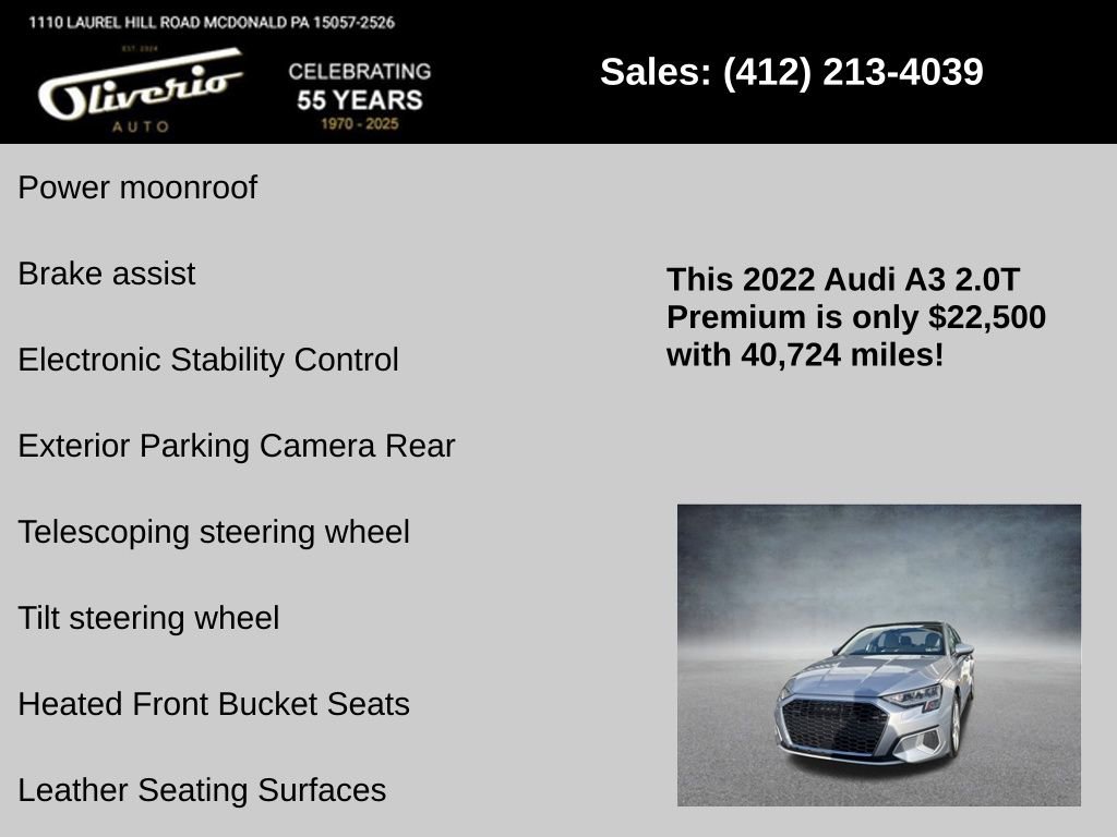 Used 2022 Audi A3 2.0T Premium image 10