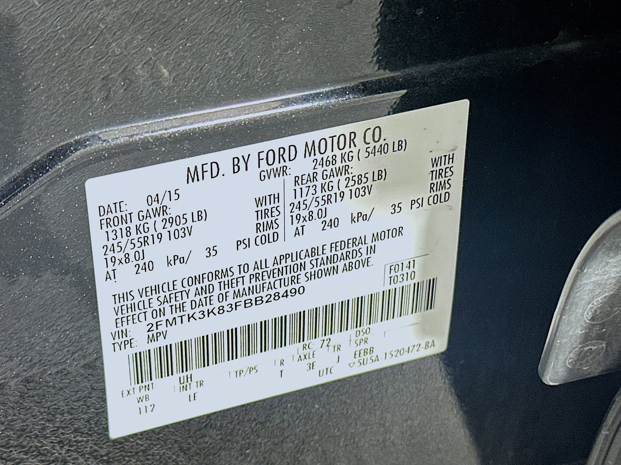 Used 2015 Ford Edge Titanium FWD image 12
