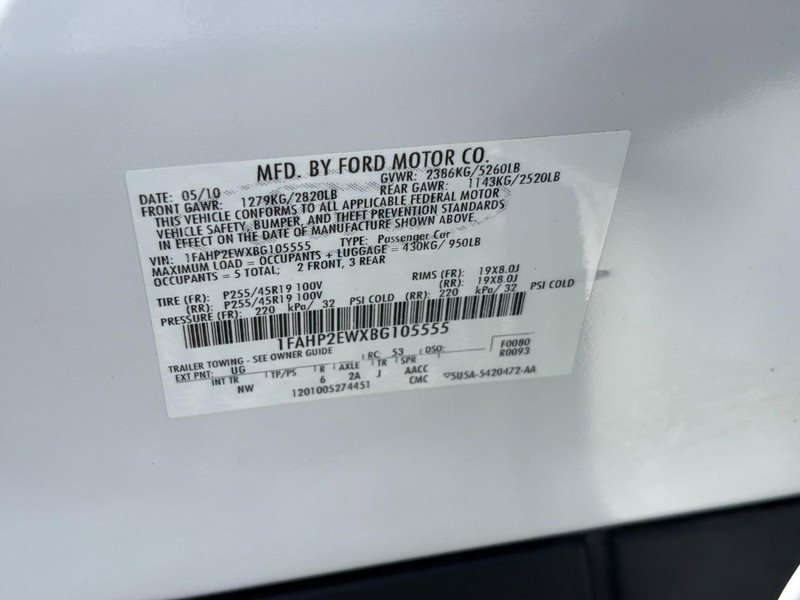 Used 2011 Ford Taurus SEL w/ 202A Rapid Spec Order Code FWD image 24