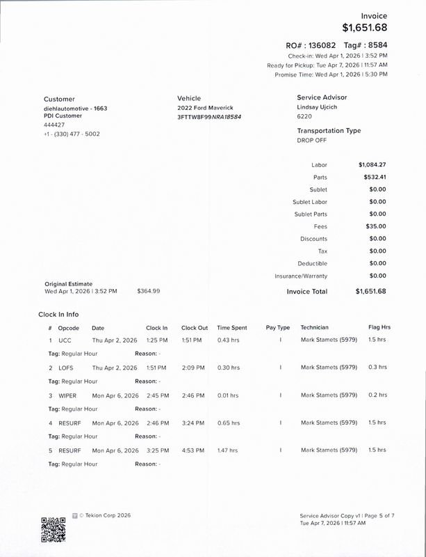 Used 2022 Ford Maverick XLT w/ Equipment Group 300A Standard image 35