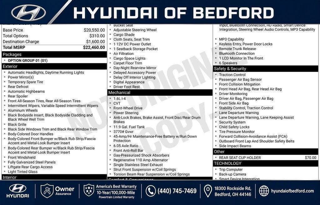 Certified 2026 Hyundai Venue SE FWD image 65