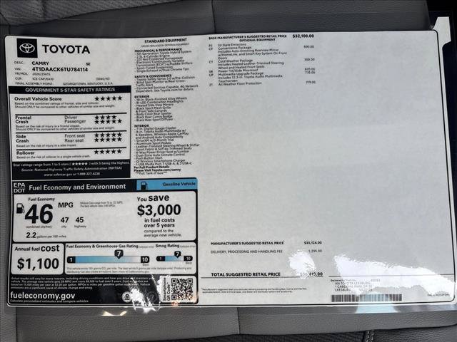 New 2026 Toyota Camry SE w/ Multimedia Upgrade Package FWD image 27