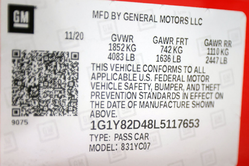 Used 2020 Chevrolet Corvette Stingray Premium Cpe w/ 3LT Preferred Equipment Group RWD image 56