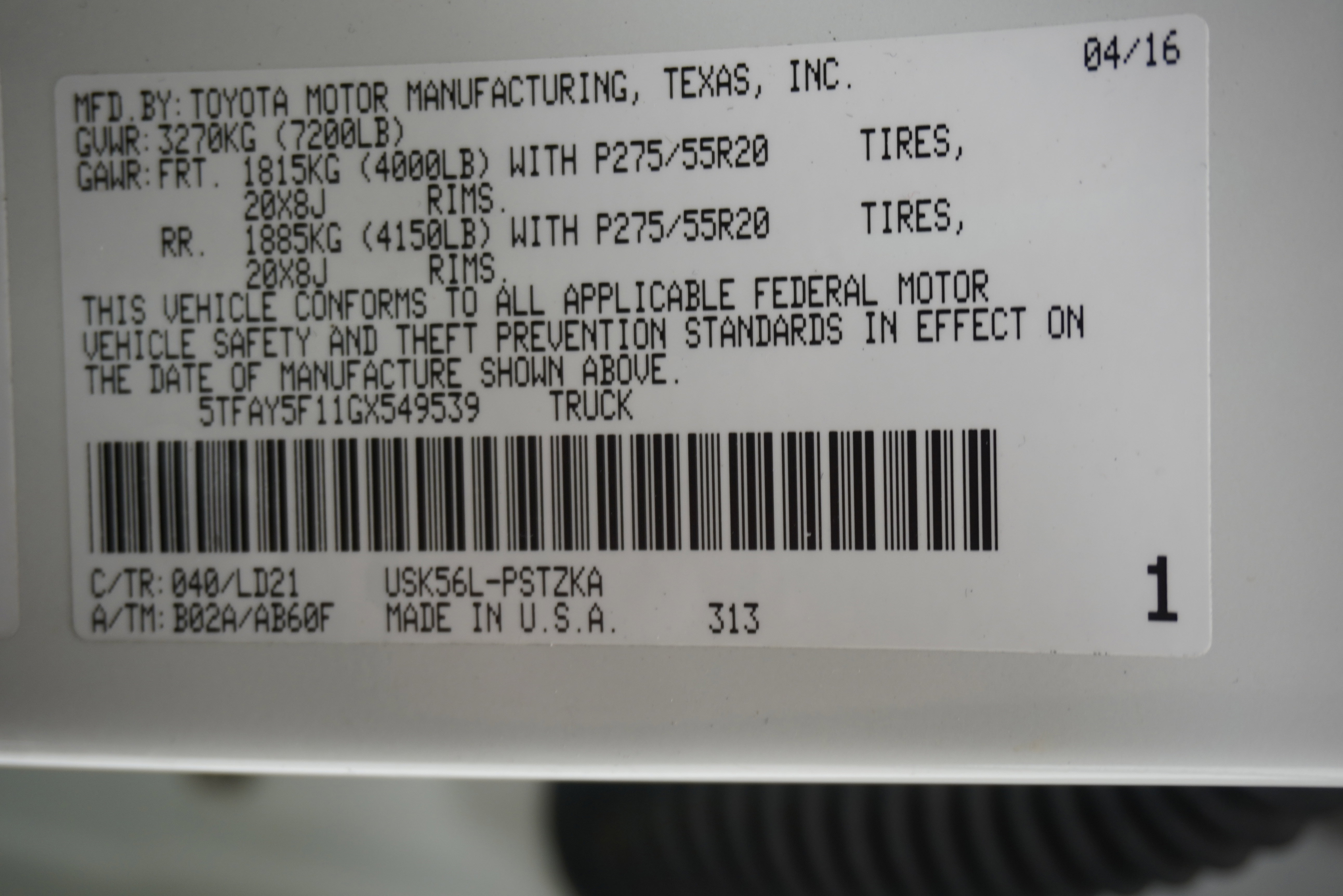 Used 2016 Toyota Tundra 1794 Edition AWD/4WD image 32