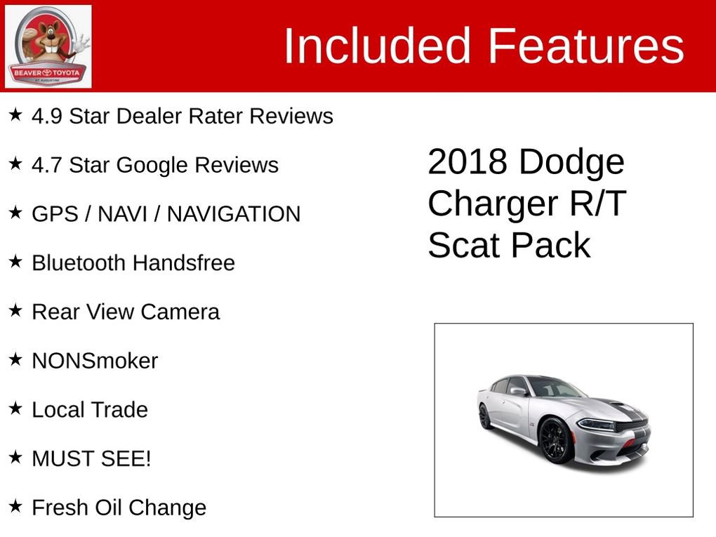 Used 2018 Dodge Charger R/T Scat Pack w/ Dynamics Package RWD image 4