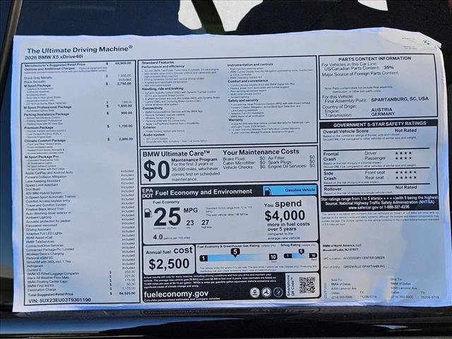 New 2026 BMW X5 xDrive40i w/ M Sport Package image 17