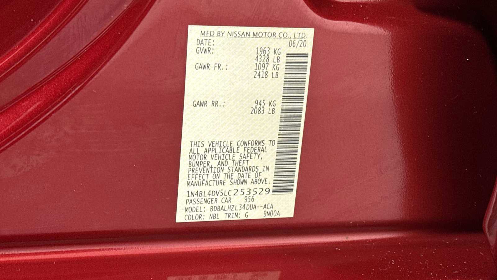 Used 2020 Nissan Altima 2.5 SV image 11