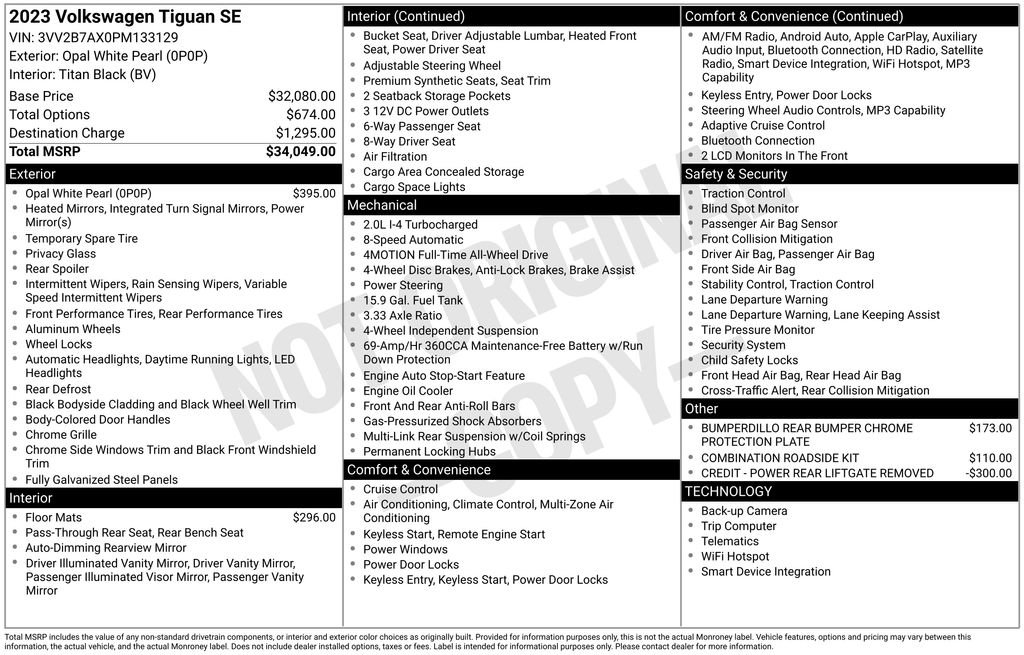 Certified 2023 Volkswagen Tiguan SE AWD/4WD image 28