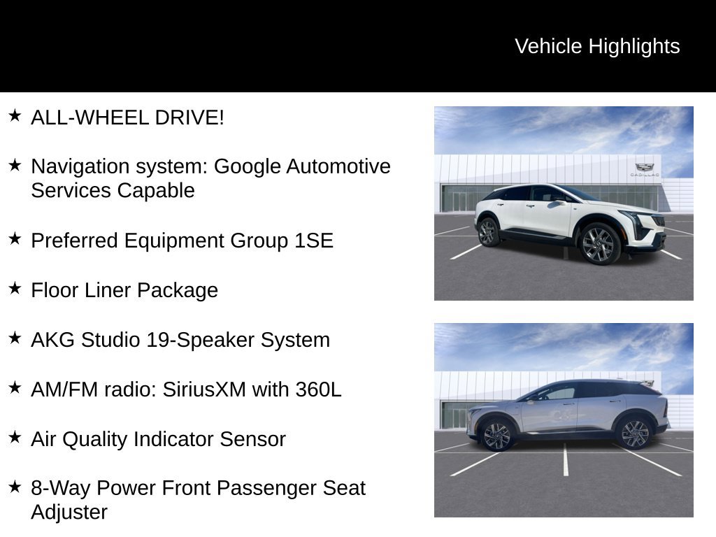 Certified 2025 Cadillac Optiq Luxury 2 w/ LPO, Floor Liner Package AWD/4WD image 10