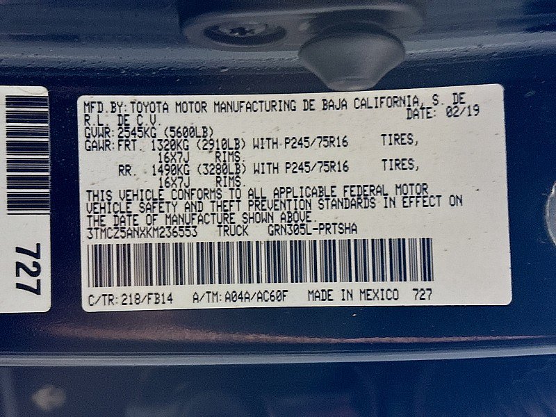 Used 2019 Toyota Tacoma SR w/ SR Convenience Package AWD/4WD image 27