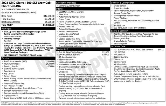 Used 2021 GMC Sierra 1500 SLT RWD image 22