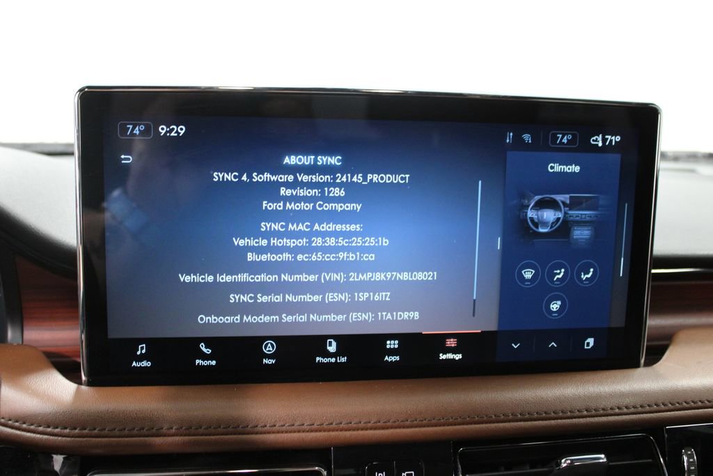 Used 2022 Lincoln Nautilus Reserve w/ Monochromatic Package image 53