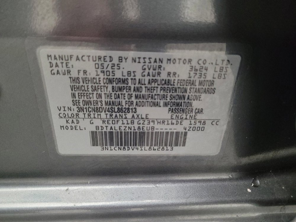 Used 2025 Nissan Versa S w/ Trunk Package image 33