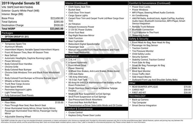 Used 2019 Hyundai Sonata SE image 23