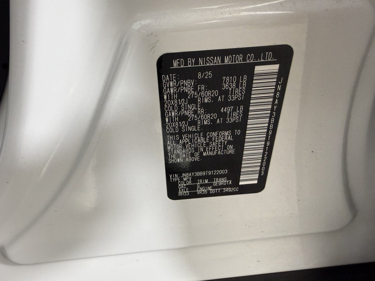 Used 2026 Nissan Armada SL w/ Captain's Chari Seat Package AWD/4WD image 25