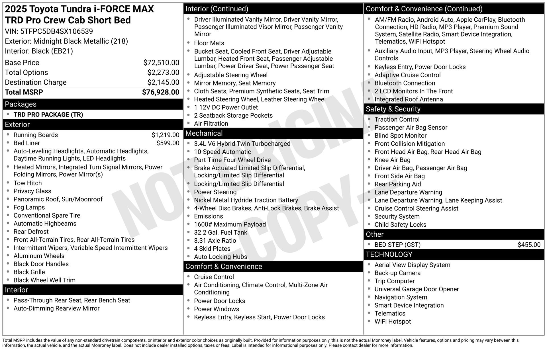 New 2025 Toyota Tundra TRD Pro image 23