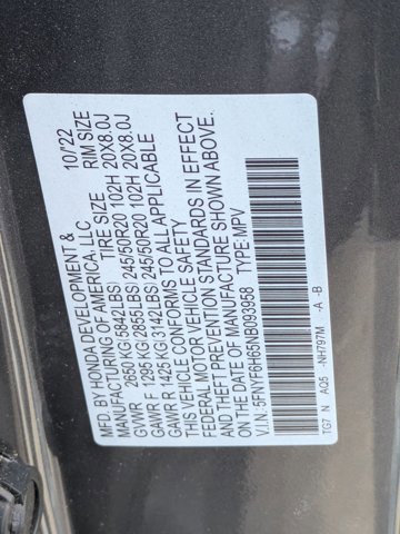 Used 2022 Honda Pilot Touring image 29