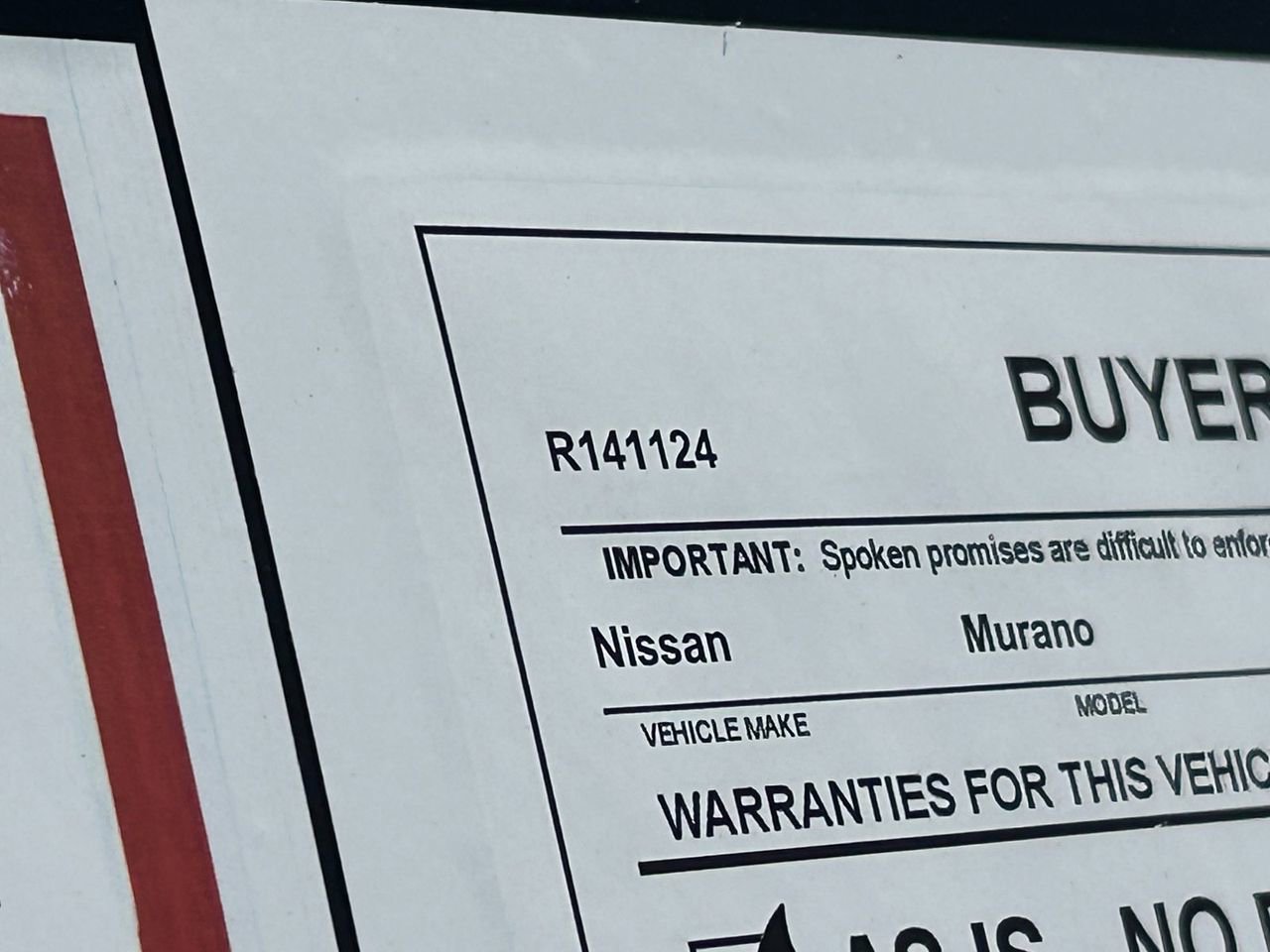 Certified 2025 Nissan Murano SV w/ Cargo Package image 37