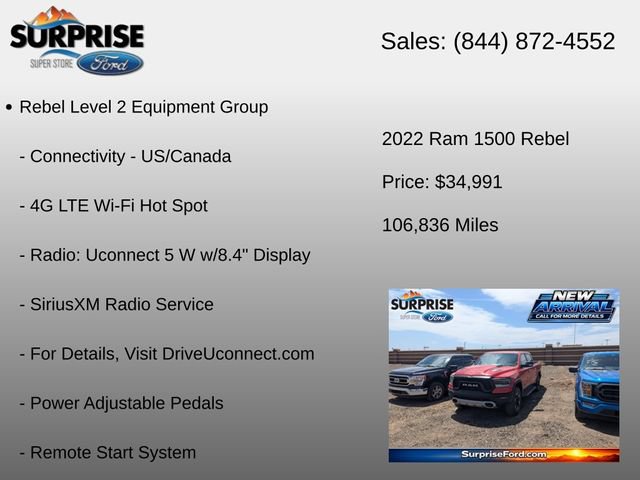 Used 2022 RAM 1500 Rebel w/ Rebel Level 2 Equipment Group AWD/4WD image 19