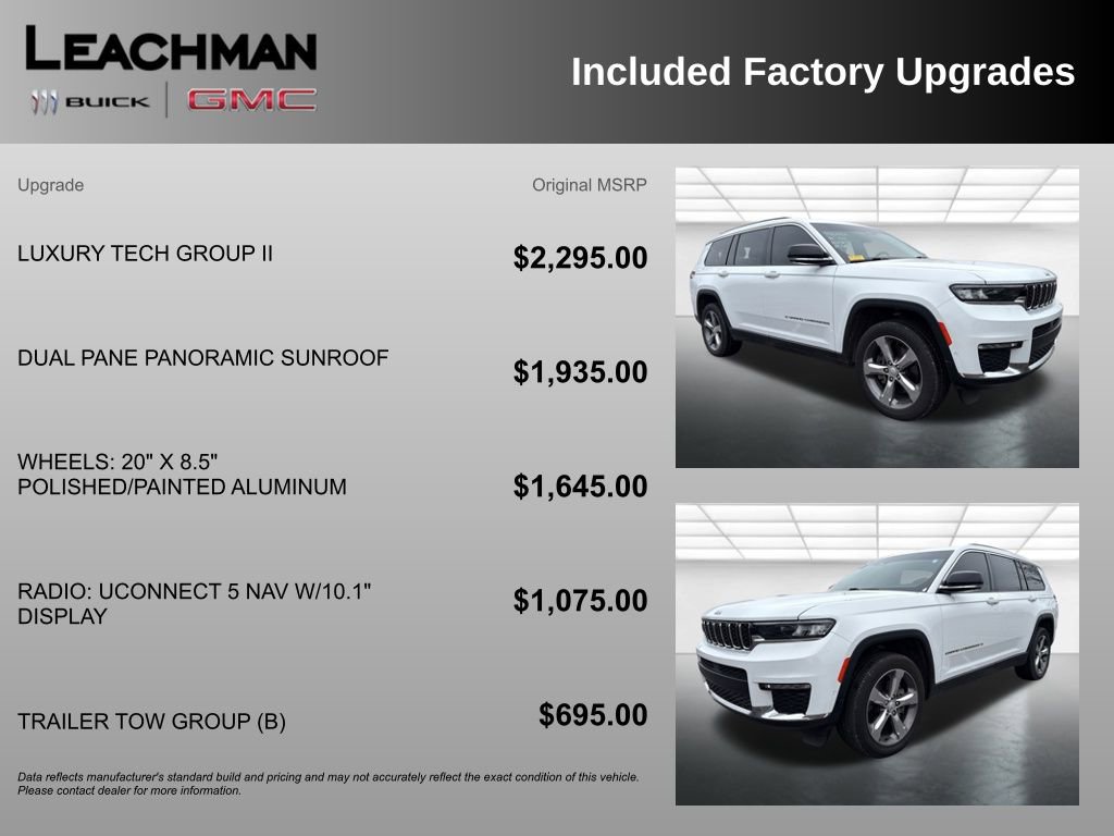 Used 2022 Jeep Grand Cherokee L Limited w/ Luxury Tech Group II image 11
