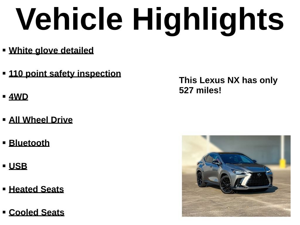 Used 2025 Lexus NX 350 F Sport AWD/4WD image 42
