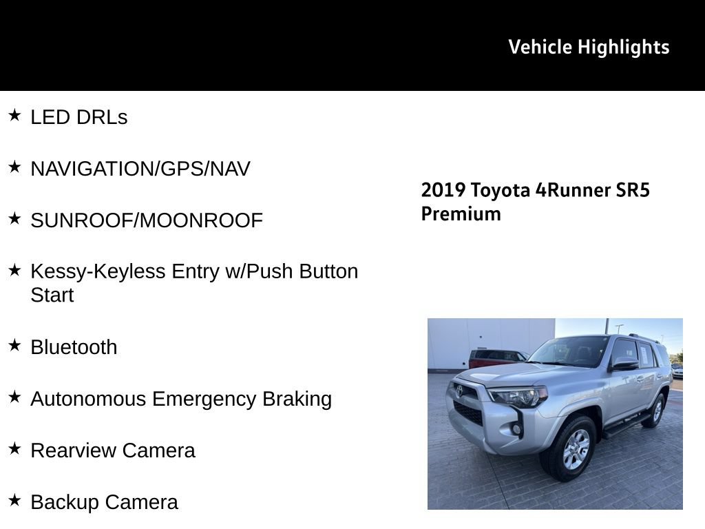 Used 2019 Toyota 4Runner SR5 Premium AWD/4WD image 28
