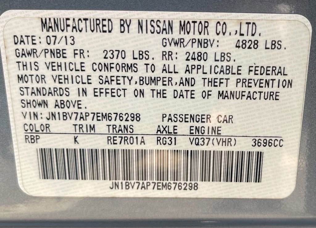Used 2014 INFINITI Q50 Premium w/ Navigation Package RWD image 39