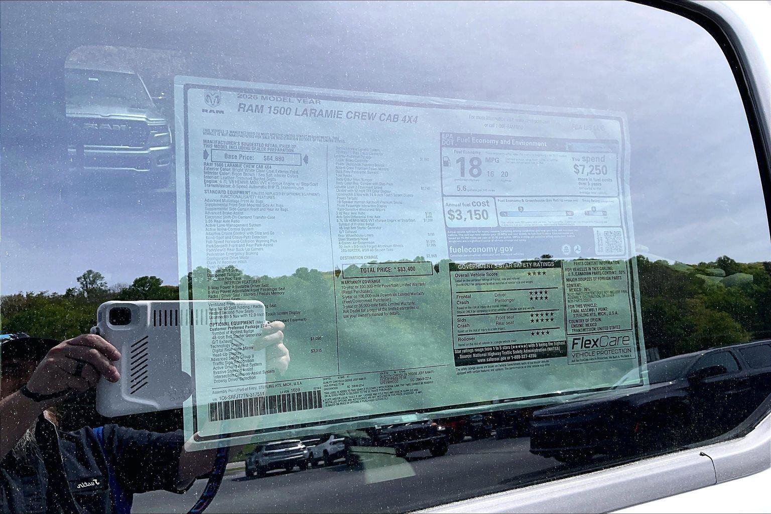 New 2026 RAM 1500 Laramie w/ Advanced Safety Group II AWD/4WD image 14