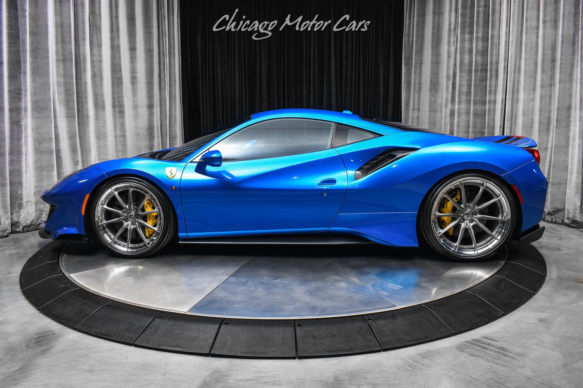 Used 2020 Ferrari 488 Pista Coupe Blu Corsa HRE Wheels Ful image 33