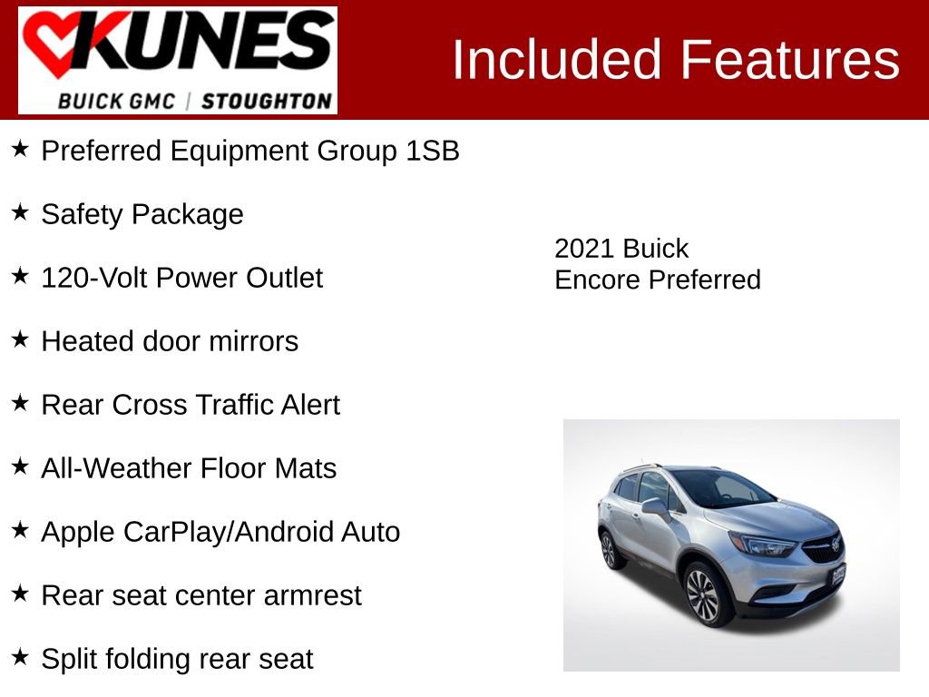 Used 2021 Buick Encore Preferred w/ Safety Package image 3