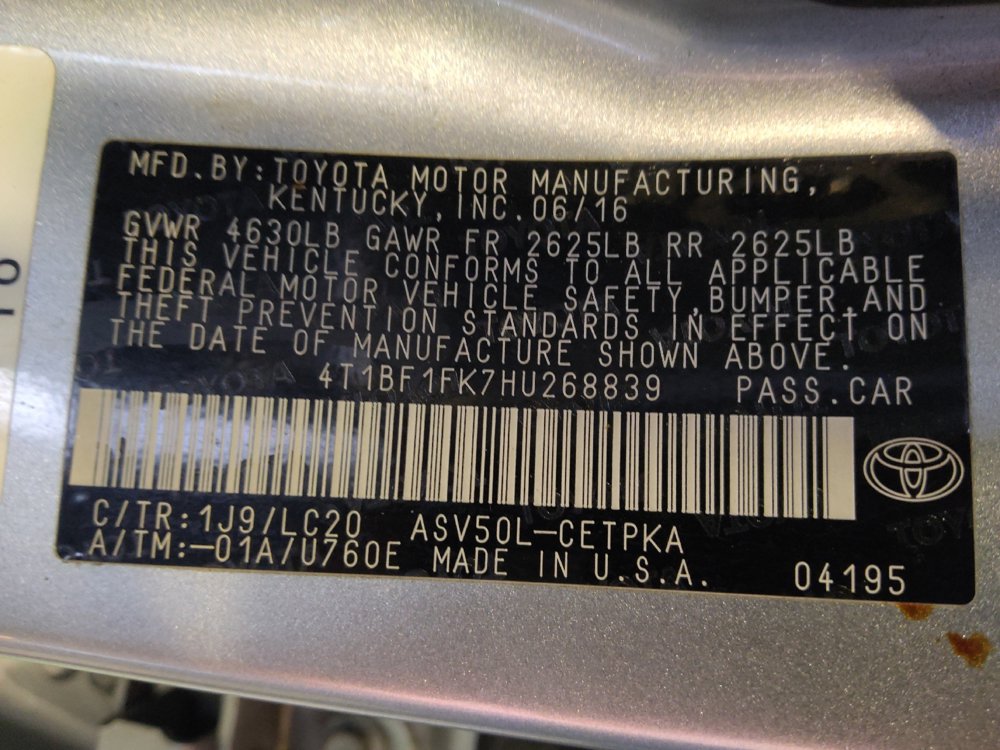 Used 2017 Toyota Camry XSE w/ Moonroof Package FWD image 33