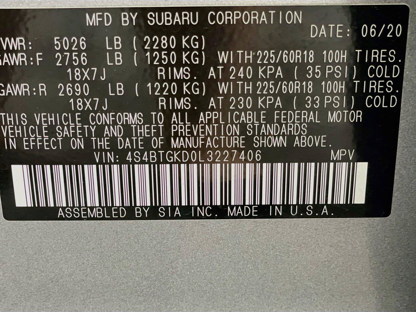 Used 2020 Subaru Outback Onyx Edition XT w/ Popular Package #2 AWD/4WD image 34