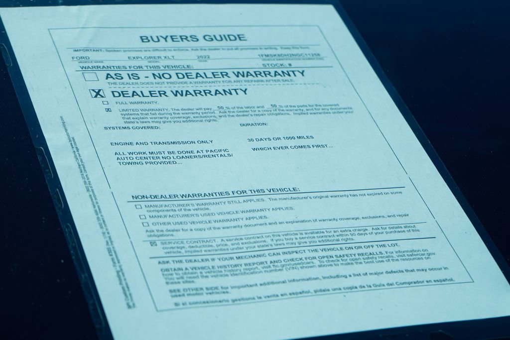 Used 2022 Ford Explorer XLT w/ Equipment Group 202A image 53