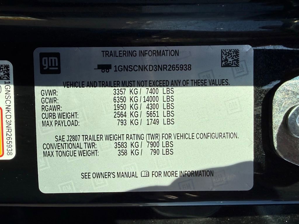 Used 2022 Chevrolet Tahoe LT w/ Luxury Package image 34