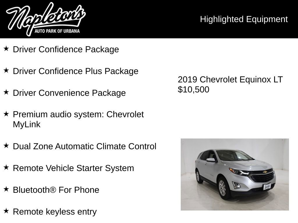 Used 2019 Chevrolet Equinox LT w/ Driver Convenience Package FWD image 15