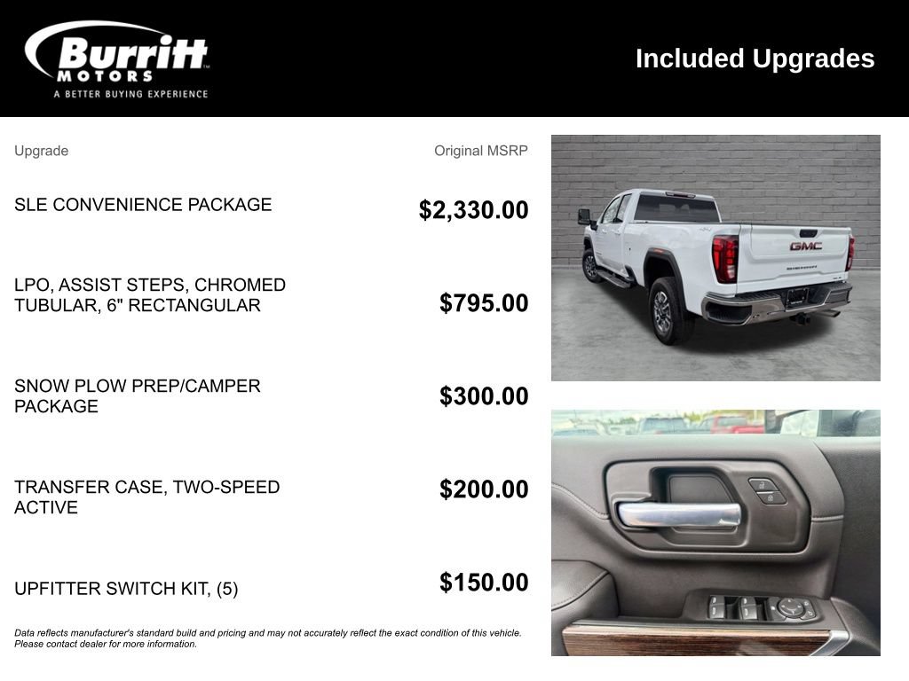 Used 2022 GMC Sierra 3500 SLE w/ SLE Convenience Package AWD/4WD image 3