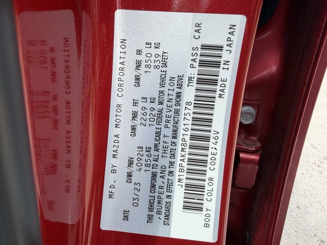 Certified 2023 MAZDA MAZDA3 s FWD image 28
