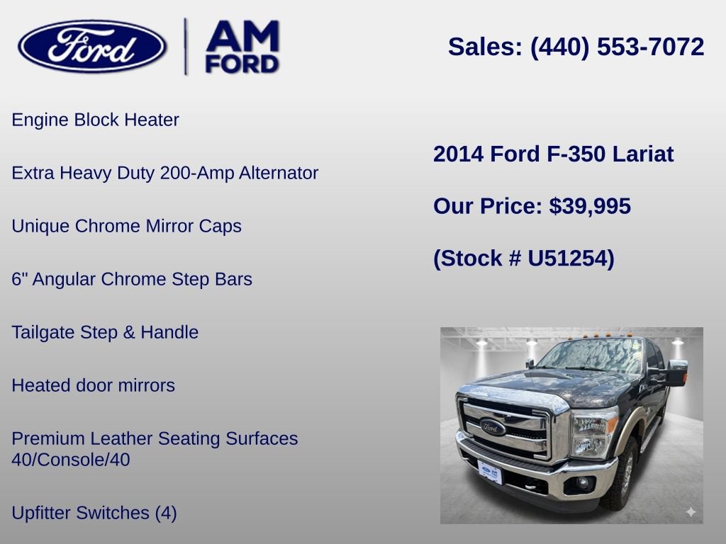 Used 2014 Ford F350 Lariat w/ Lariat Ultimate Package AWD/4WD image 36