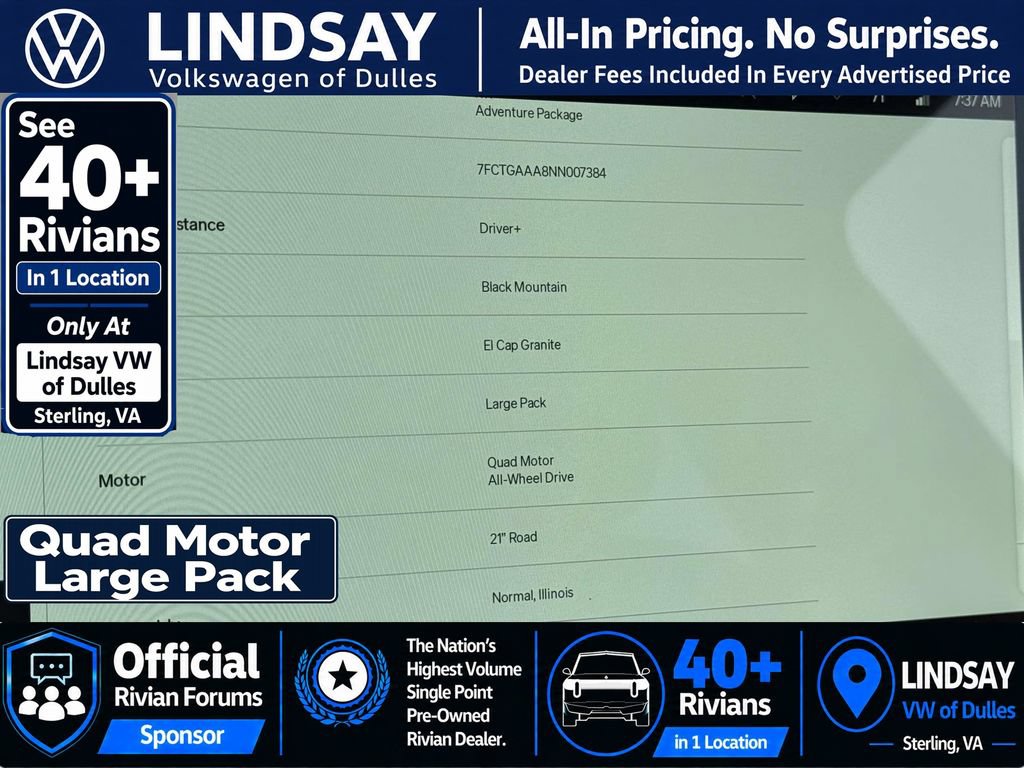 Used 2022 Rivian R1T Adventure AWD/4WD image 24
