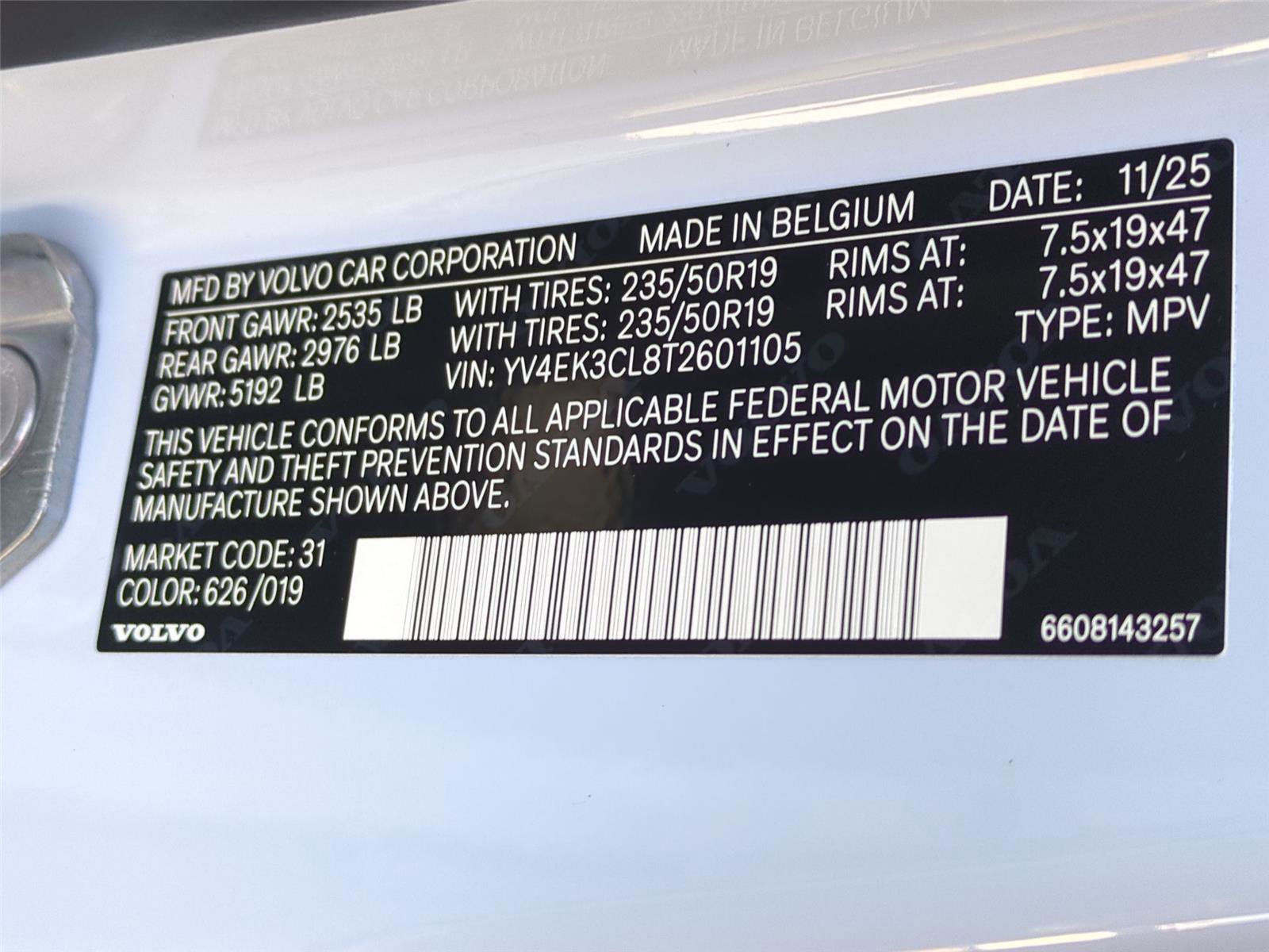 New 2026 Volvo EX30 Cross Country Ultra w/ Protection Package Premier image 25