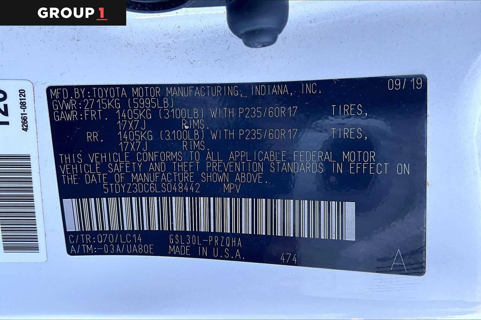 Certified 2020 Toyota Sienna XLE w/ XLE Navigation Package image 37