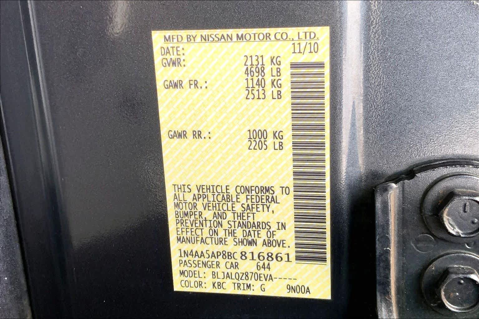 Used 2011 Nissan Maxima 3.5 S FWD image 20