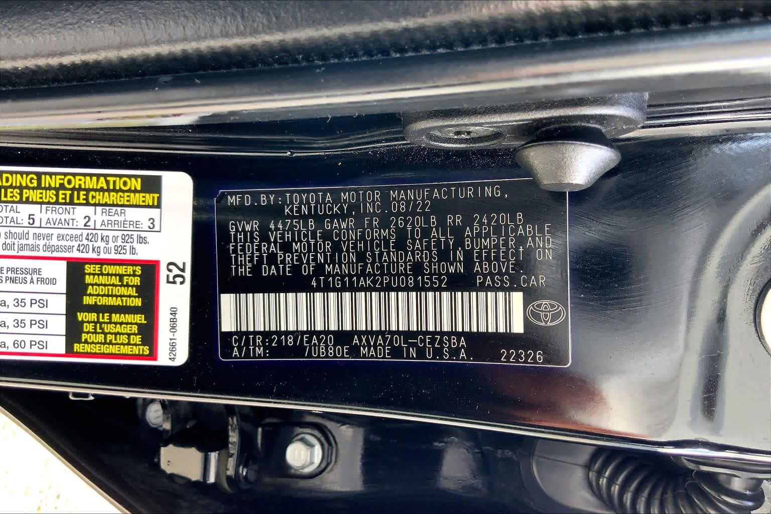 Used 2023 Toyota Camry SE FWD image 36