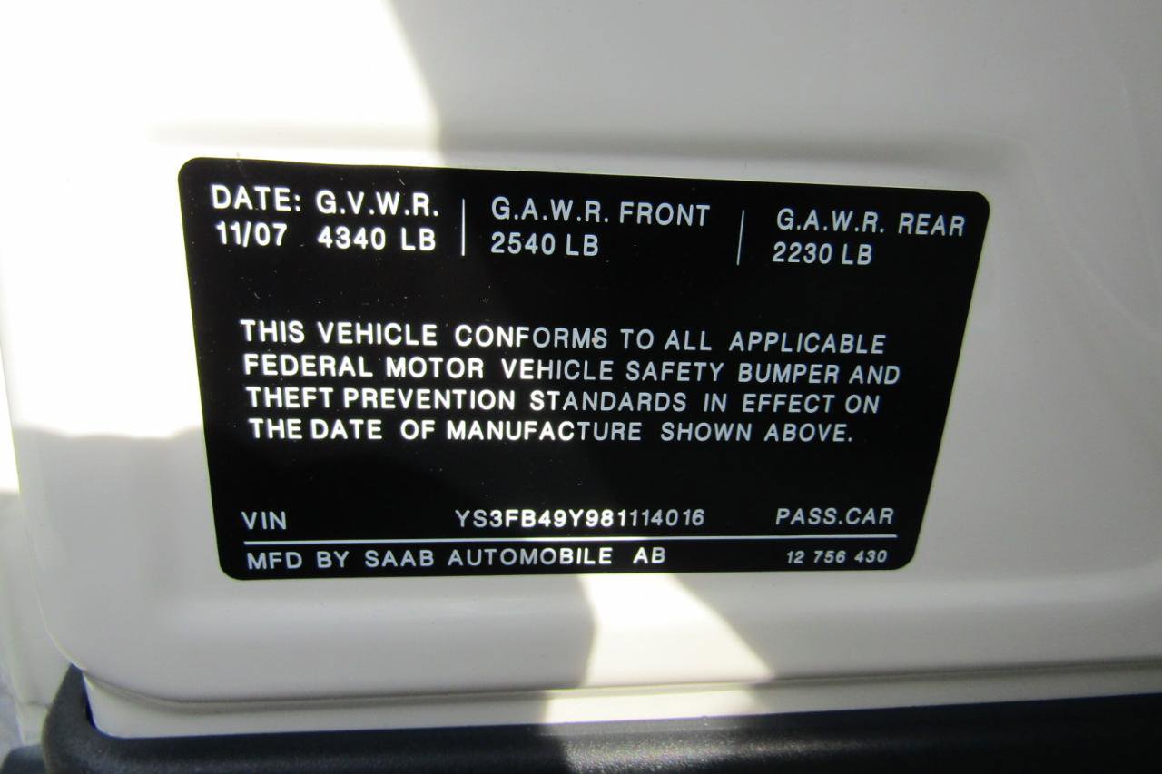 Used 2008 Saab 9-3 2.0T w/ Moonroof Package FWD image 35