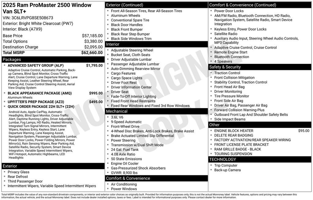New 2025 RAM ProMaster 2500 w/ Advanced Safety Group FWD image 42