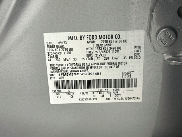 Used 2023 Ford Explorer ST w/ Equipment Group 401A AWD/4WD image 31