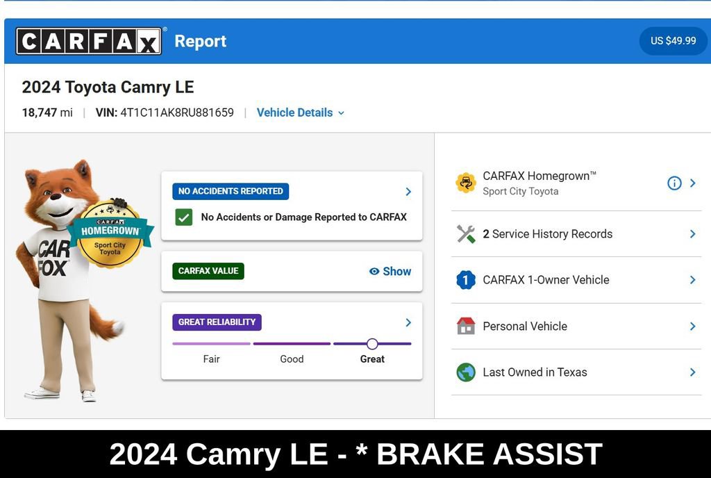 Used 2024 Toyota Camry LE FWD image 9