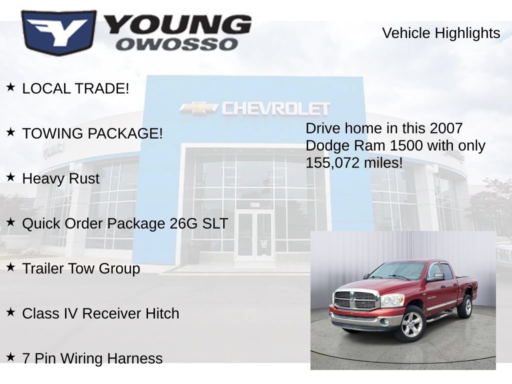 Used 2007 Dodge Ram 1500 Truck SLT w/ Quad Cab Big Horn Value Group AWD/4WD image 8