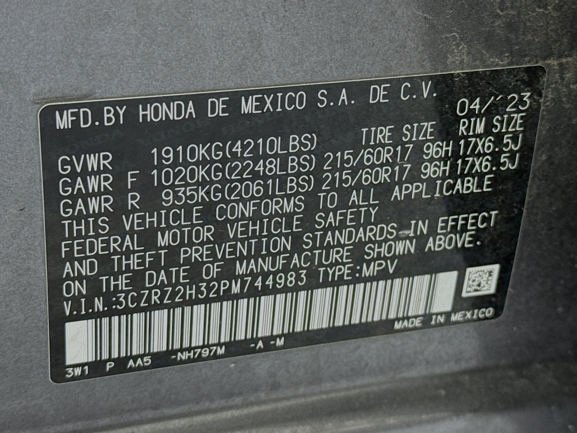 Certified 2023 Honda HR-V LX image 29